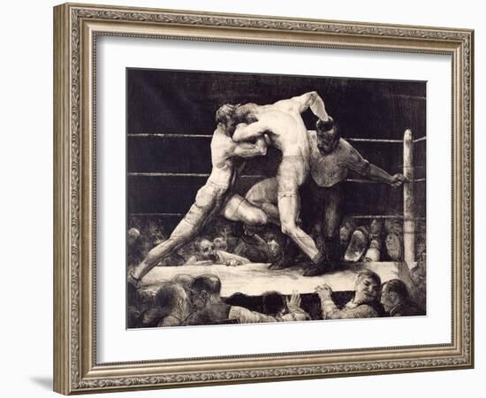 A Stag at Sharkey'S-George Wesley Bellows-Framed Giclee Print