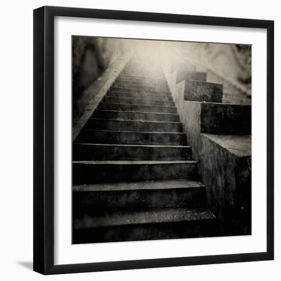 A Stairs in a Temple of Bankok-Luis Beltran-Framed Photographic Print