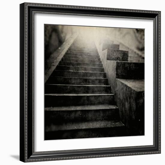 A Stairs in a Temple of Bankok-Luis Beltran-Framed Photographic Print