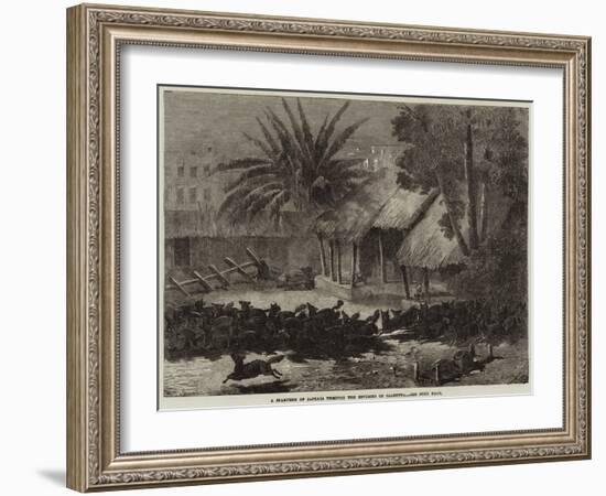 A Stampede of Jackals Through the Environs of Calcutta-null-Framed Giclee Print