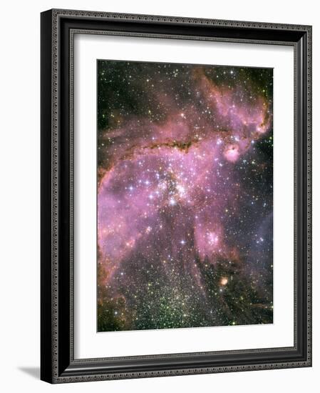 A Star-forming Region in the Small Magellanic Cloud-Stocktrek Images-Framed Photographic Print