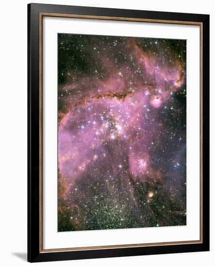 A Star-forming Region in the Small Magellanic Cloud-Stocktrek Images-Framed Photographic Print