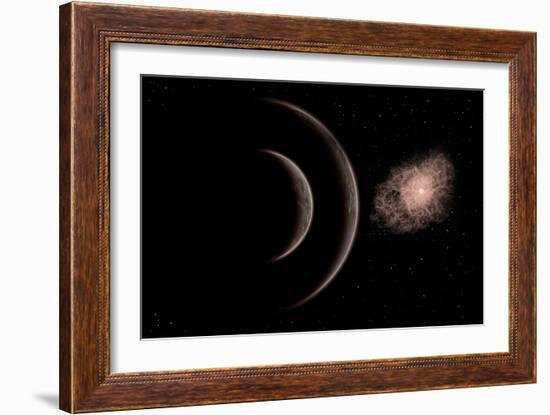 A Star Going Nova-null-Framed Art Print