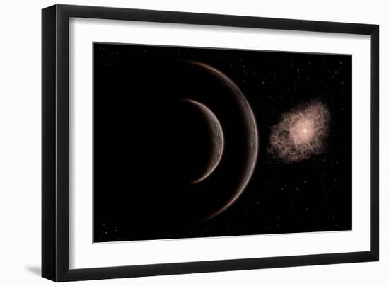 A Star Going Nova-null-Framed Art Print