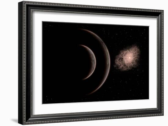 A Star Going Nova-null-Framed Art Print