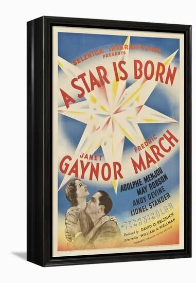 A Star Is Born, Janet Gaynor, Fredric March, 1937-null-Framed Stretched Canvas