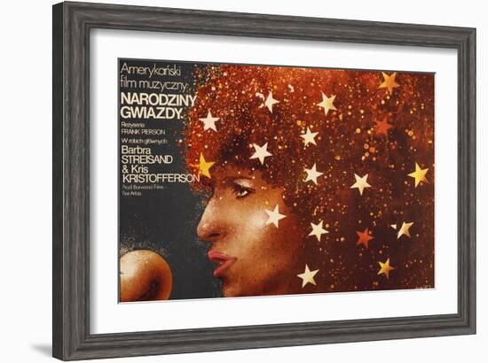 A Star Is Born, Polish Poster Art, Barbra Streisand, 1976-null-Framed Art Print