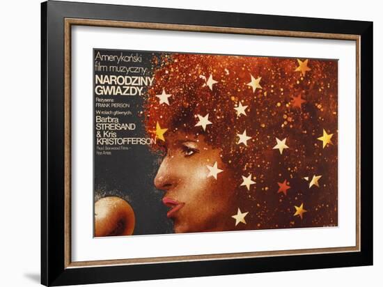 A Star Is Born, Polish Poster Art, Barbra Streisand, 1976-null-Framed Art Print