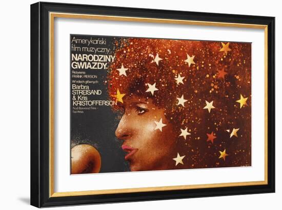 A Star Is Born, Polish Poster Art, Barbra Streisand, 1976-null-Framed Art Print
