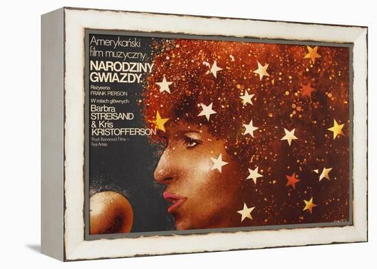 A Star Is Born, Polish Poster Art, Barbra Streisand, 1976-null-Framed Stretched Canvas