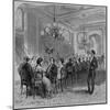 A State Dinner at the White House. from a Sketch by Theo. R. Davis. See Page 165.-null-Mounted Giclee Print