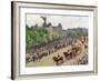 A State Procession, Hyde Park Corner (Oil on Canvas)-John Lavery-Framed Giclee Print