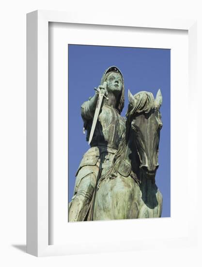 A Statue of Joan of Arc Riding Her Horse in Place Du Martroi, Orleans, Loiret, France, Europe-Julian Elliott-Framed Photographic Print