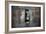 A Statue Through a Window in a Bas Relief Covered Wall in the Tomb of Ti-Alex Saberi-Framed Photographic Print