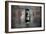 A Statue Through a Window in a Bas Relief Covered Wall in the Tomb of Ti-Alex Saberi-Framed Photographic Print