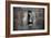 A Statue Through a Window in a Bas Relief Covered Wall in the Tomb of Ti-Alex Saberi-Framed Photographic Print