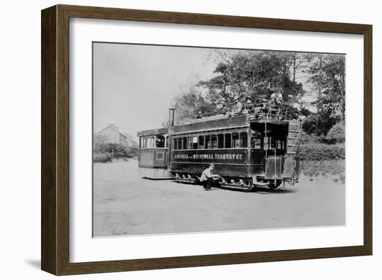 A Steam Tram of the Cavehill and Whitewell Tramway, Belfast, C.1890-Robert John Welch-Framed Giclee Print