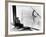 A Steel Worker Rests on a Girder at the 86th Floor of the New Empire State Building-null-Framed Photographic Print