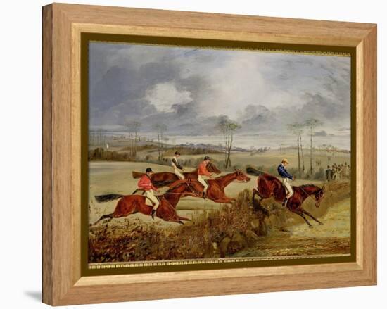 A Steeplechase, Near the Finish-Henry Thomas Alken-Framed Premier Image Canvas