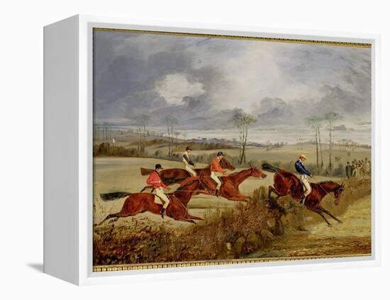 A Steeplechase, Near the Finish-Henry Thomas Alken-Framed Premier Image Canvas