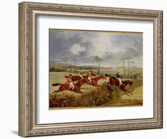 A Steeplechase, Near the Finish-Henry Thomas Alken-Framed Giclee Print