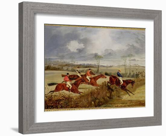 A Steeplechase, Near the Finish-Henry Thomas Alken-Framed Giclee Print