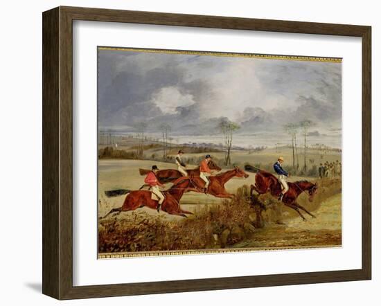 A Steeplechase, Near the Finish-Henry Thomas Alken-Framed Giclee Print