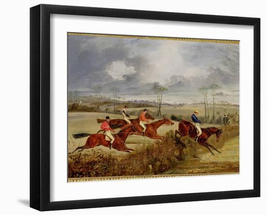 A Steeplechase, Near the Finish-Henry Thomas Alken-Framed Giclee Print