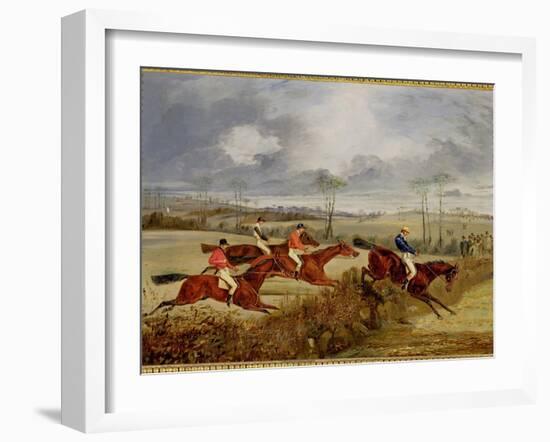 A Steeplechase, Near the Finish-Henry Thomas Alken-Framed Giclee Print