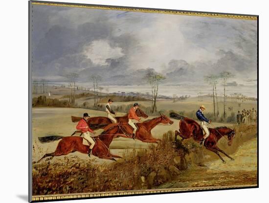 A Steeplechase, Near the Finish-Henry Thomas Alken-Mounted Giclee Print