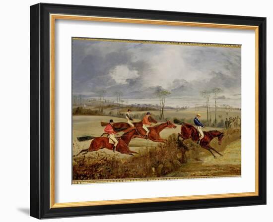 A Steeplechase, Near the Finish-Henry Thomas Alken-Framed Giclee Print