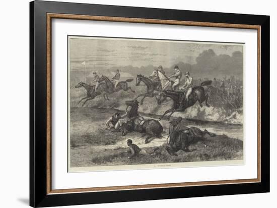 A Steeplechase-Johann Baptist Zwecker-Framed Giclee Print