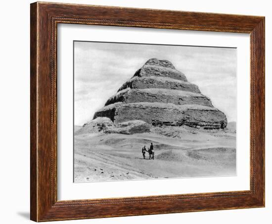 A Step Pyramid Outside Cairo, Egypt, C1920S-null-Framed Giclee Print