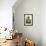 A Still Life Featuring Assorted Fresh Vegetables from the Garden on an Old Green Table-Sabine Löscher-Framed Photographic Print displayed on a wall