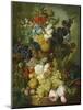 A Still Life of Flowers and Fruit-Jan van Os-Mounted Giclee Print