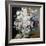 A Still Life of Flowers on a Marble Ledge-Cyane Lecoq Boisbaudran-Framed Photographic Print