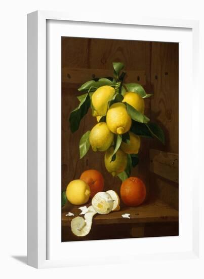 A Still Life of Lemons and Oranges-A Mensaque-Framed Giclee Print