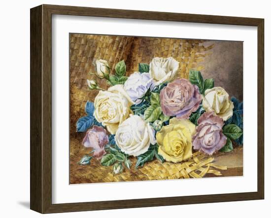 A Still Life of Roses-Thomas Frederick Collier-Framed Giclee Print