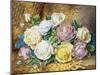 A Still Life of Roses-Thomas Frederick Collier-Mounted Giclee Print