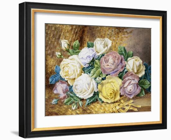 A Still Life of Roses-Thomas Frederick Collier-Framed Giclee Print