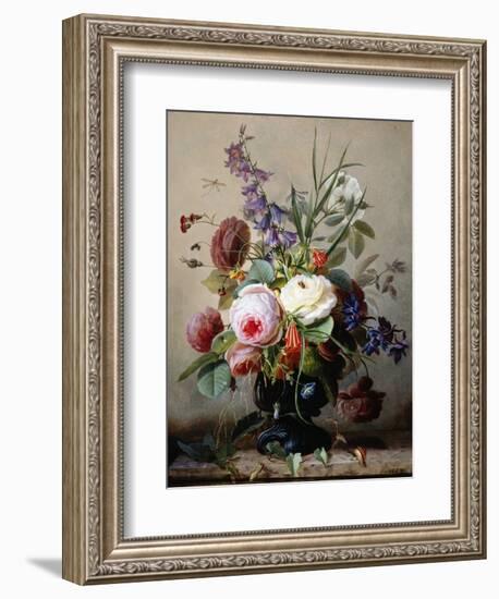 A Still Life of Summer Flowers-Hans Hermann-Framed Photographic Print