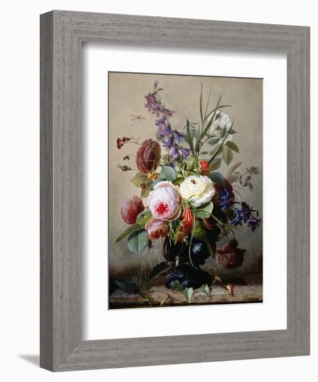 A Still Life of Summer Flowers-Hans Hermann-Framed Photographic Print