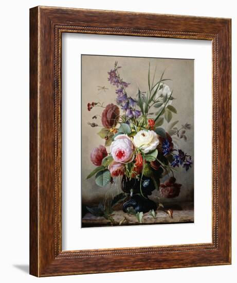 A Still Life of Summer Flowers-Hans Hermann-Framed Photographic Print