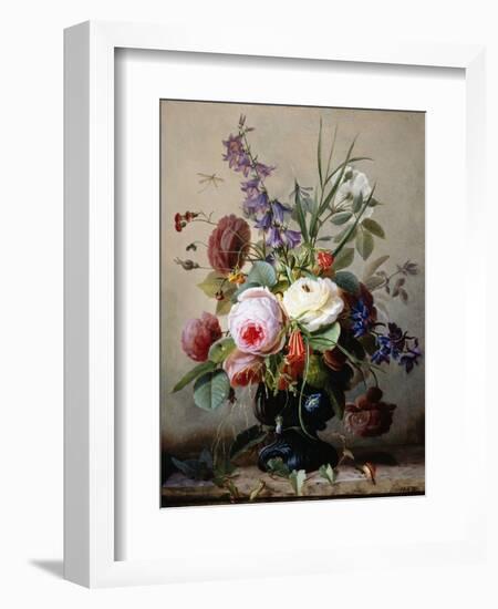 A Still Life of Summer Flowers-Hans Hermann-Framed Photographic Print