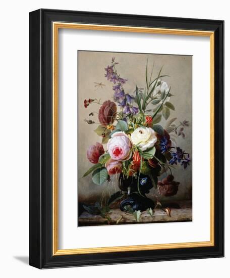 A Still Life of Summer Flowers-Hans Hermann-Framed Photographic Print