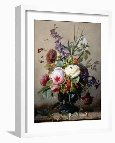 A Still Life of Summer Flowers-Hans Hermann-Framed Photographic Print