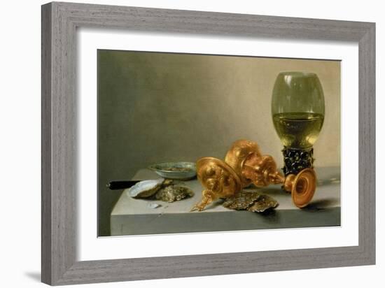 A Still Life with a Roemer and a Gilt Cup-Pieter Claesz-Framed Giclee Print