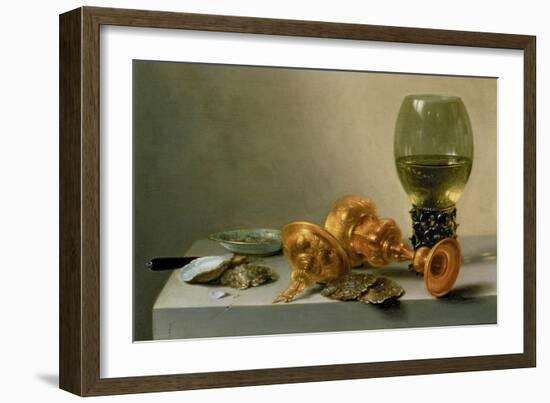 A Still Life with a Roemer and a Gilt Cup-Pieter Claesz-Framed Giclee Print