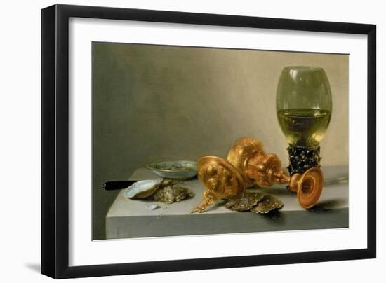 A Still Life with a Roemer and a Gilt Cup-Pieter Claesz-Framed Giclee Print