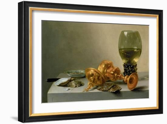 A Still Life with a Roemer and a Gilt Cup-Pieter Claesz-Framed Giclee Print